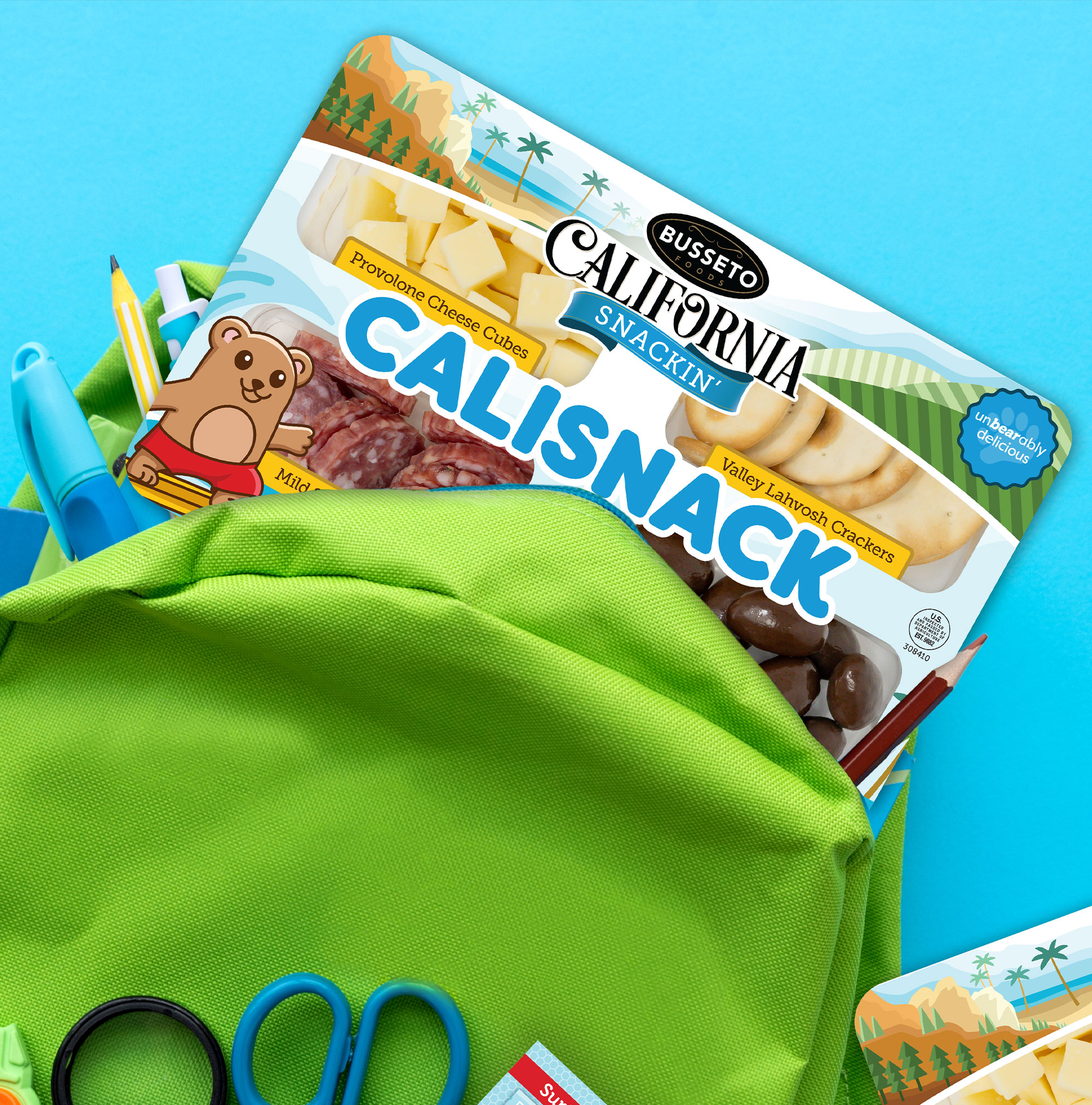 Calisnack Kids by California Snackin' Package Design and Environmental Design Octane Advertising Design