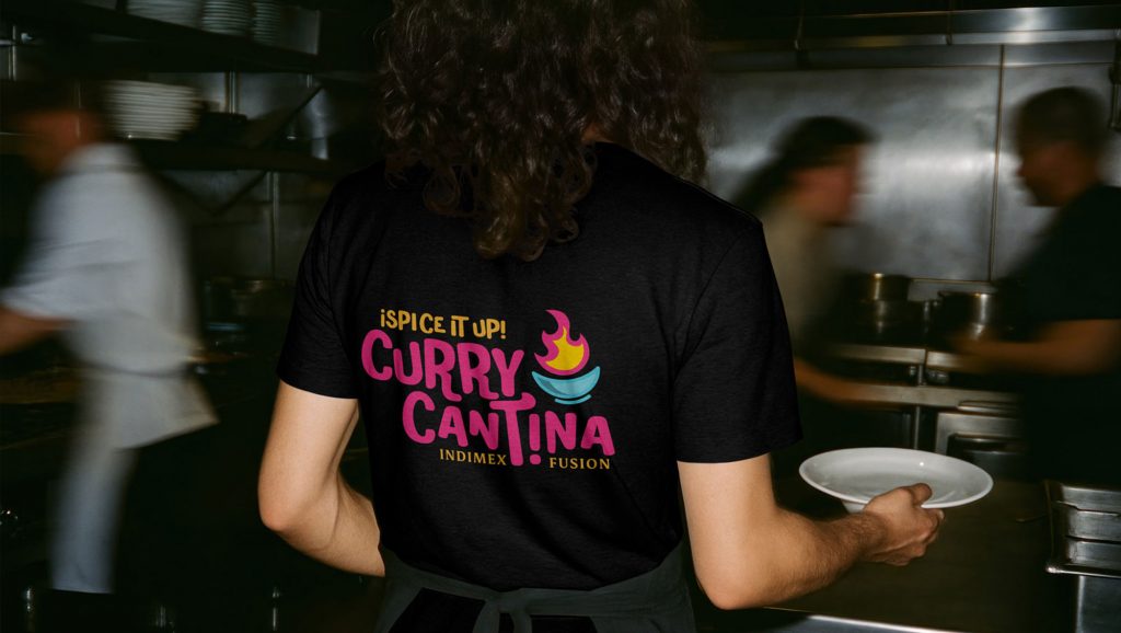 Octane Advertising & Design Curry Cantina Logo T-Shirt Design