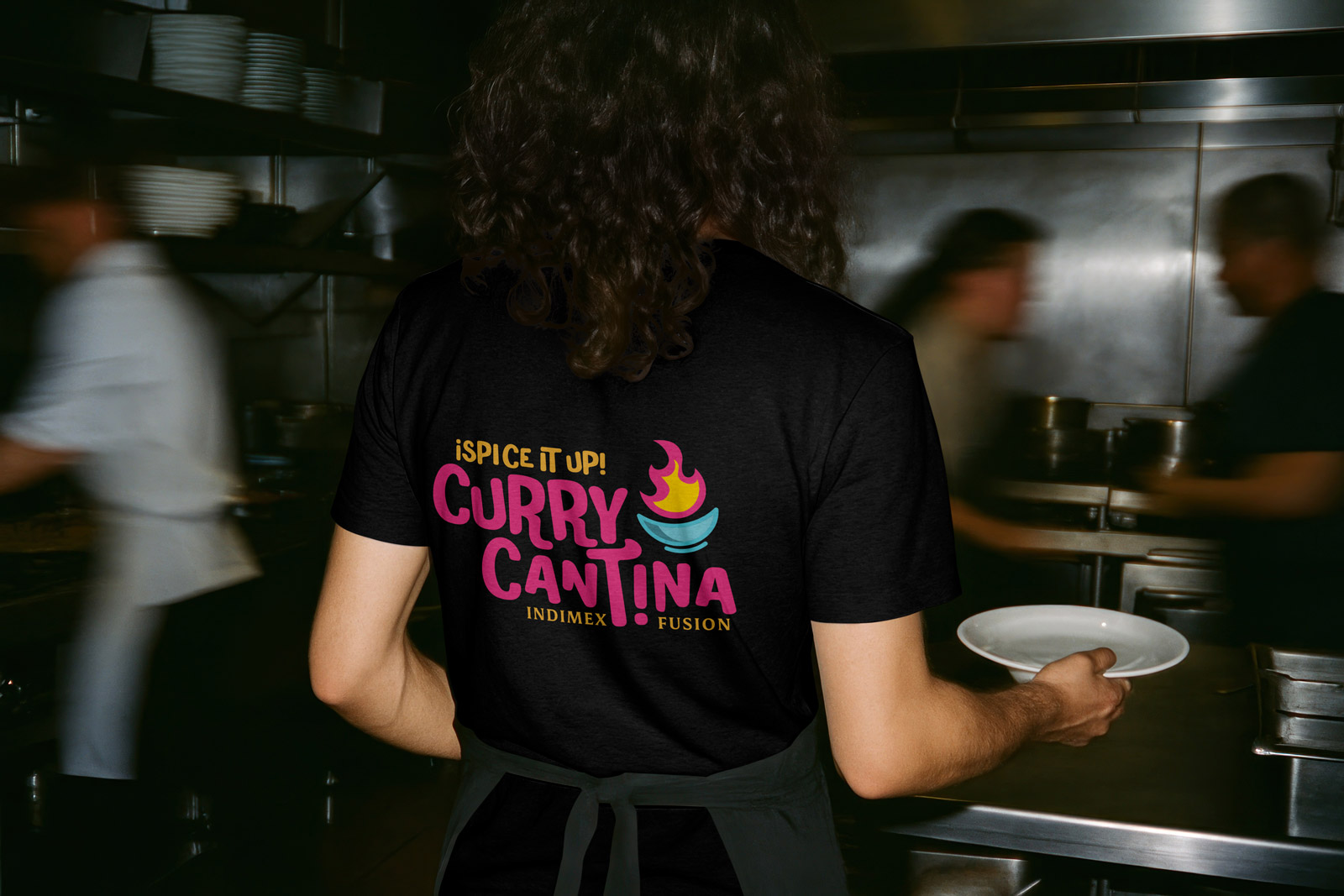 Octane Advertising & Design Curry Cantina Logo T-Shirt Design