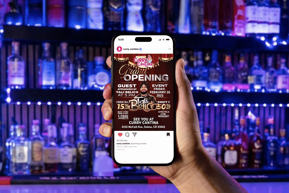 Octane Advertising & Design Curry Cantina Social Media Design