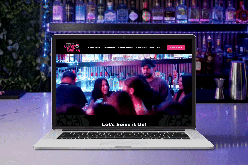 Octane Advertising & Design Curry Cantina Website Design