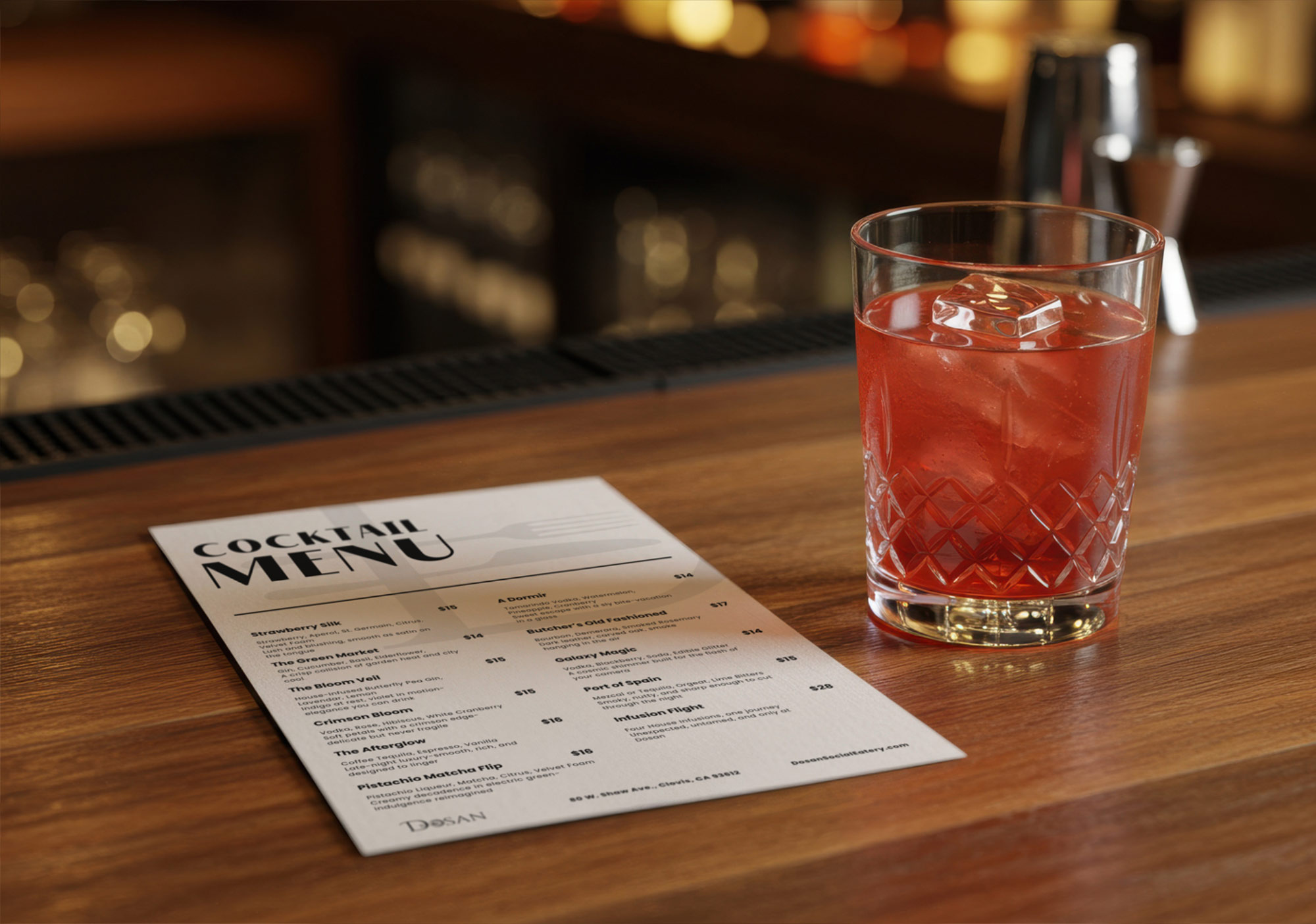 Dosan Logo Design Brand Menu Design by Octane Advertising Design