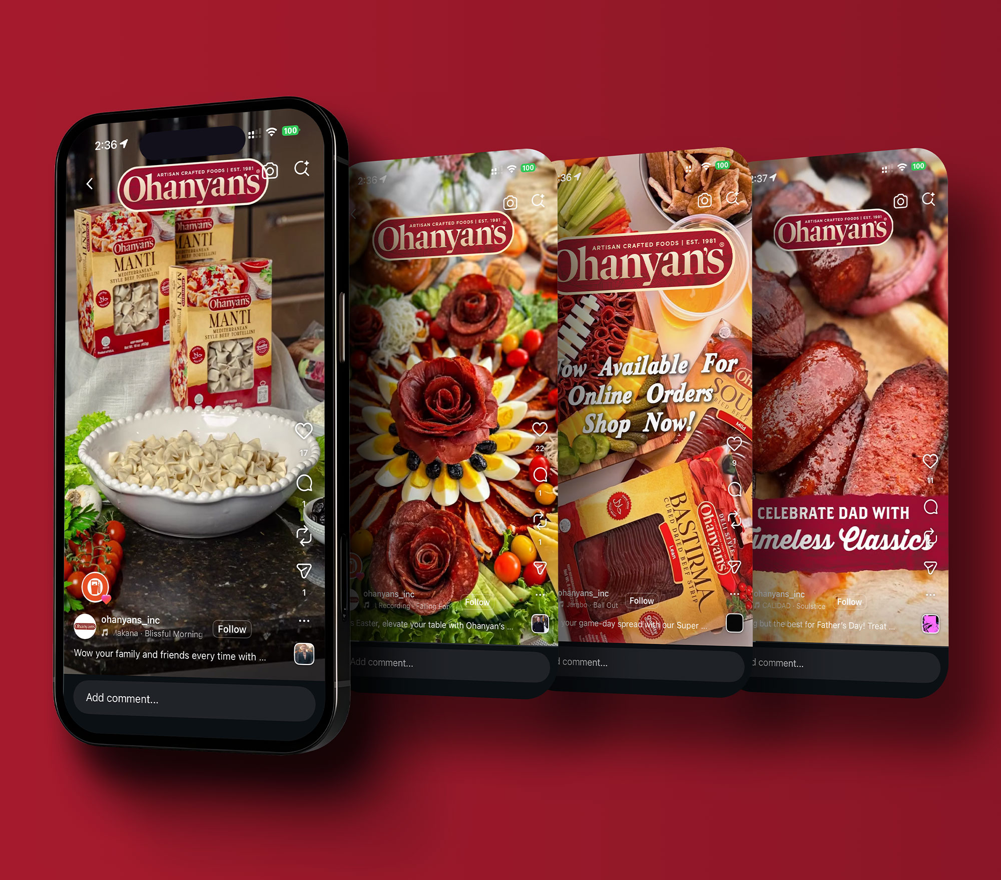 Octane Advertising & Design Ohanyan's Instagram reel social media design