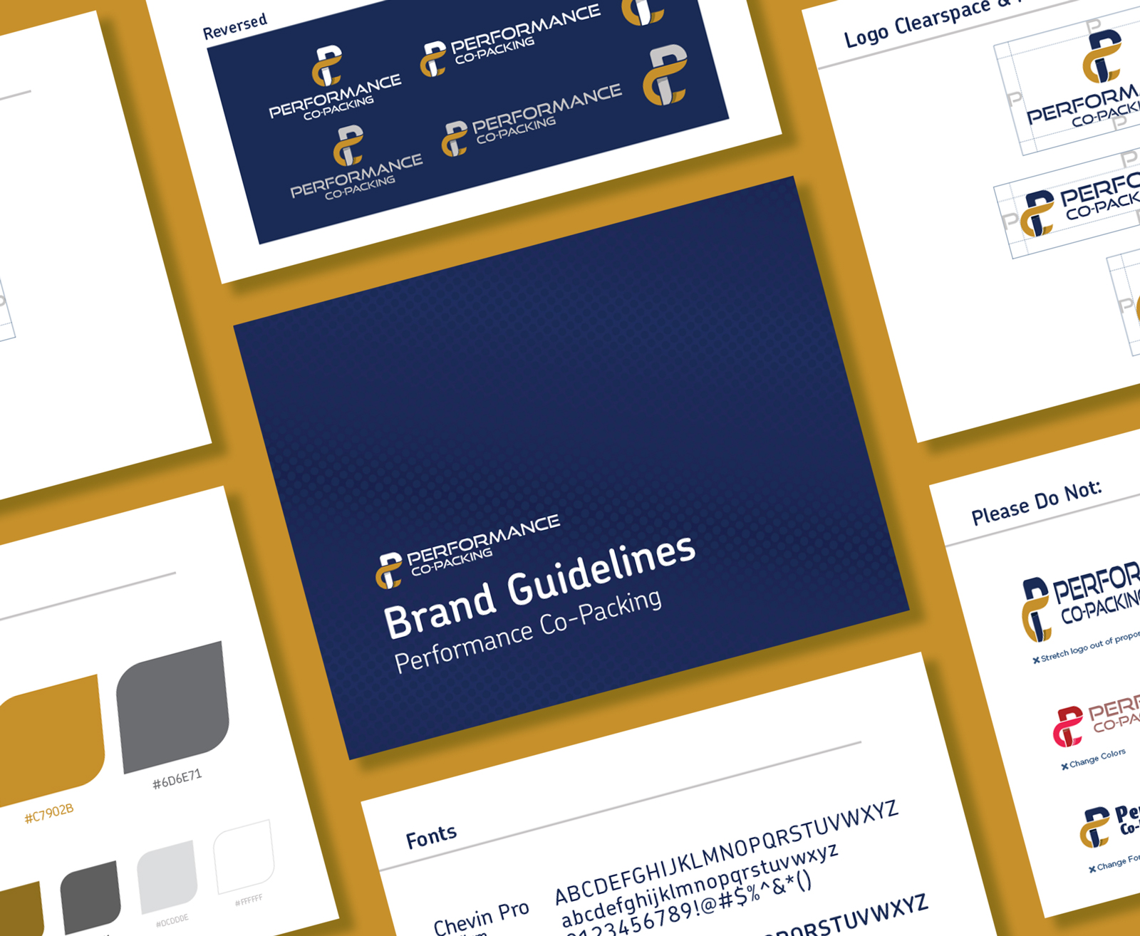 Octane Advertising & Design Performance-Co-Packing Brand Guideline Design