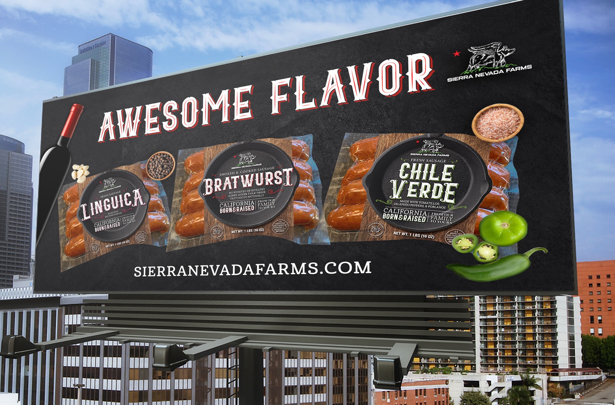 Sierra Nevada Farms Billboard Design by Octane Advertising Design