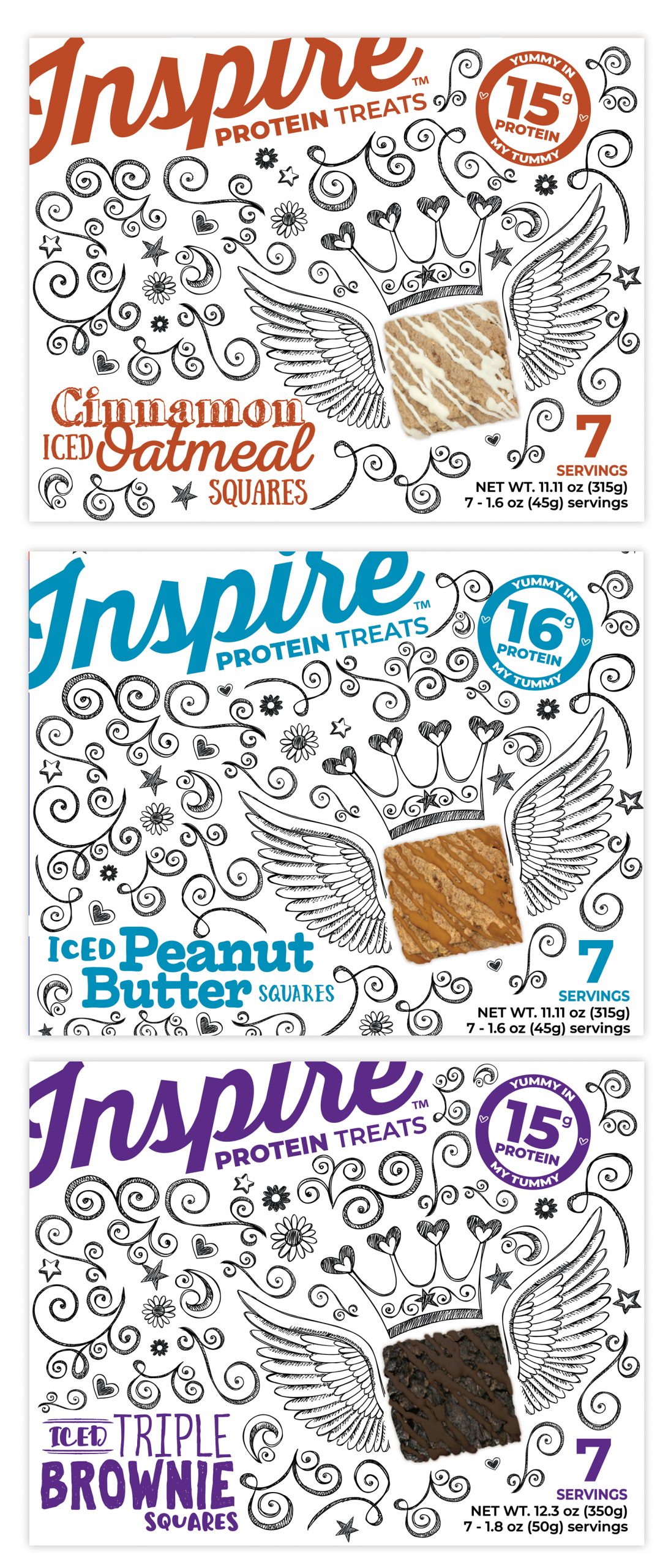 Bariatric Eating Inspire Protein Treats Package Design by Octane Advertising Design