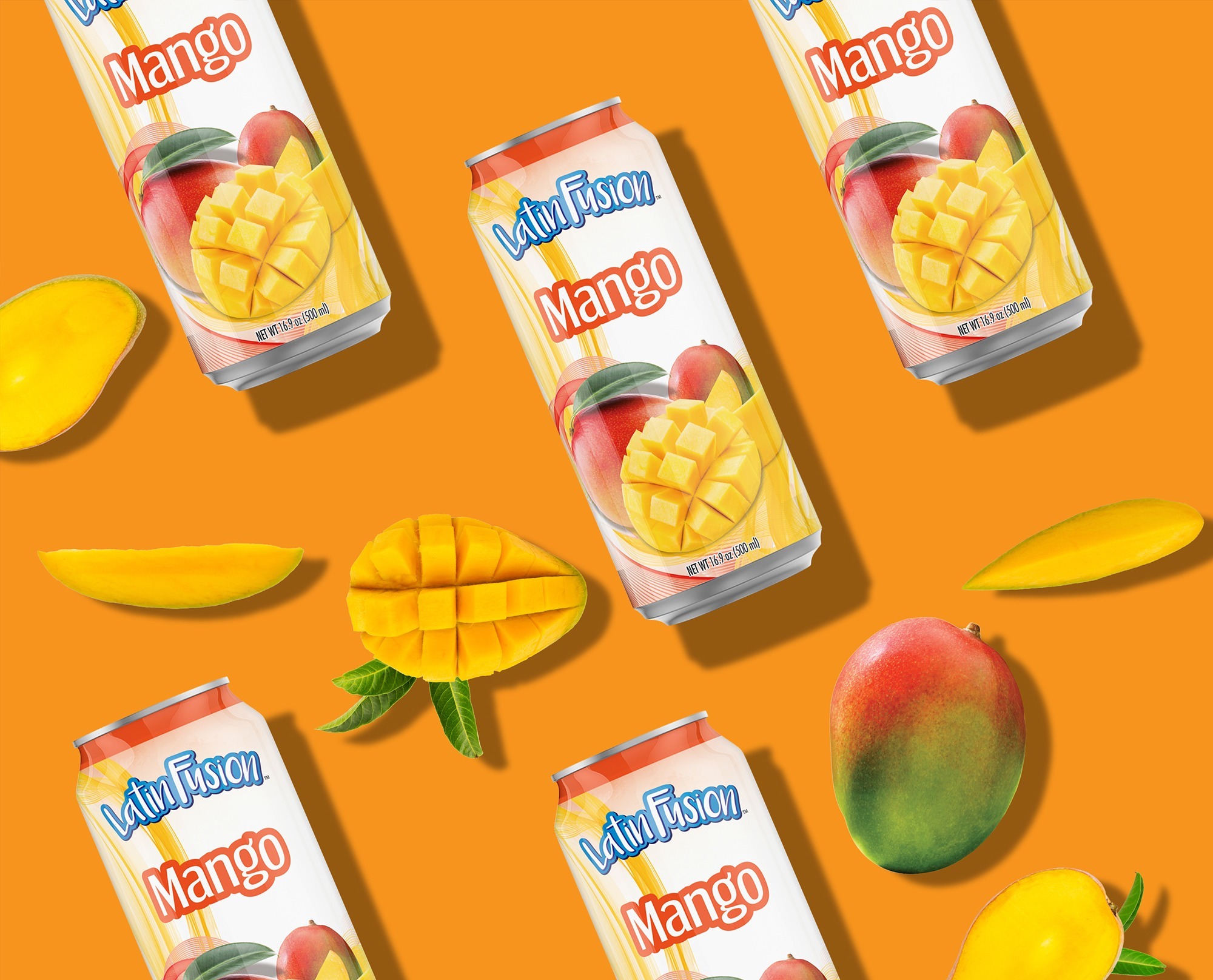 Latin Fusion Fruit Drinks Mango Package Design Octane Advertising Design