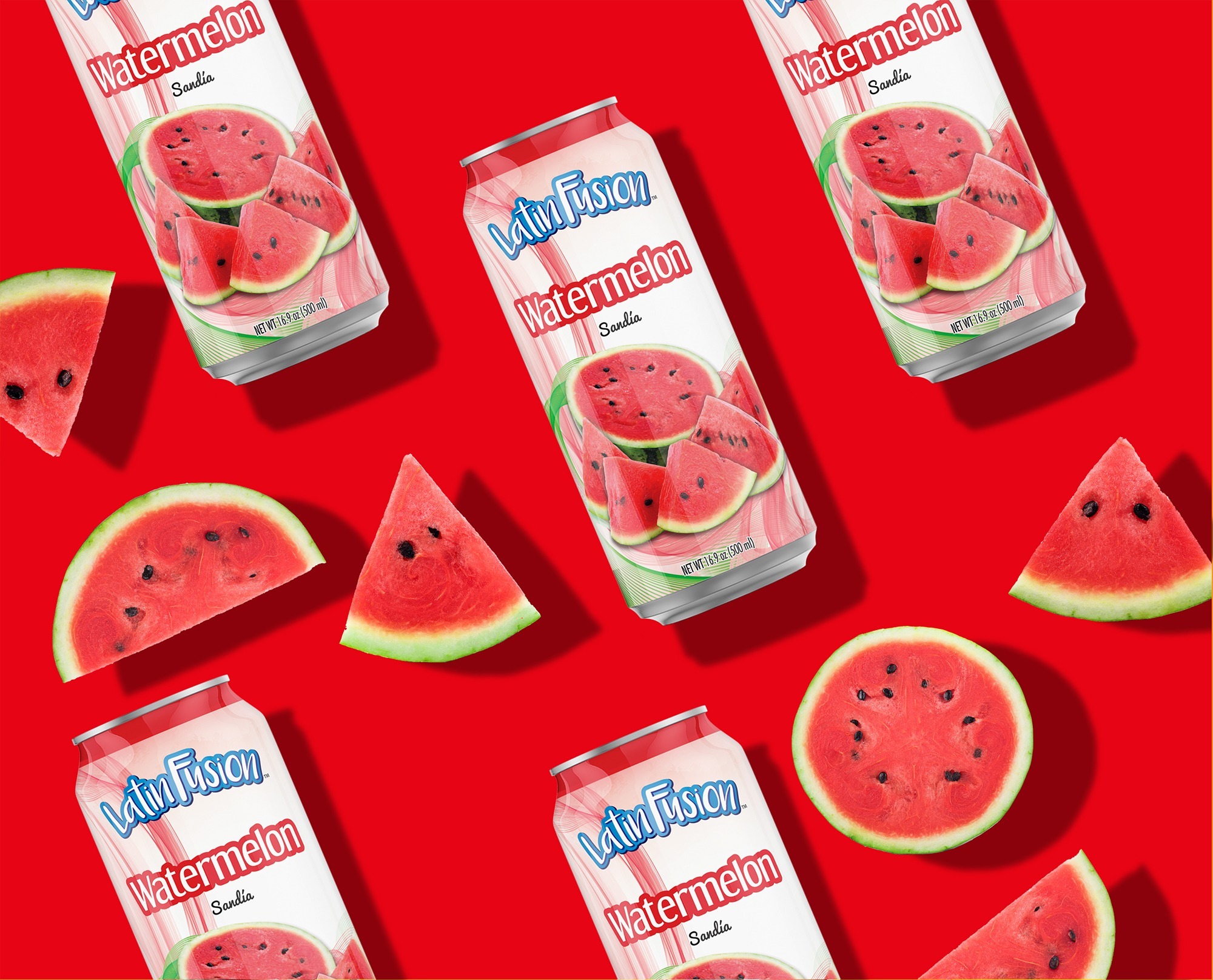 Latin Fusion Fruit Drinks Watermelon Package Design Octane Advertising Design