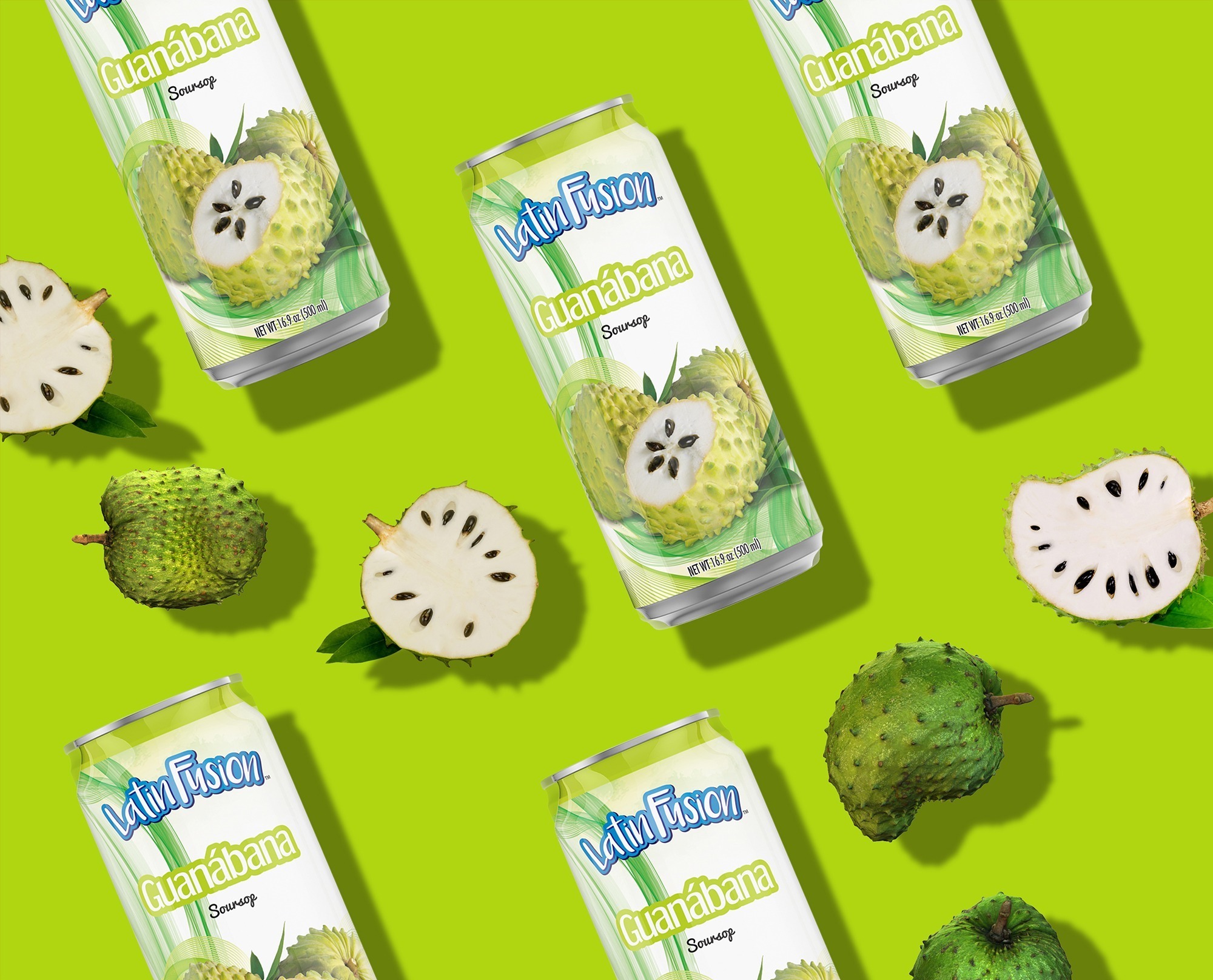 Latin Fusion Fruit Drinks Guanabana Package Design Octane Advertising Design
