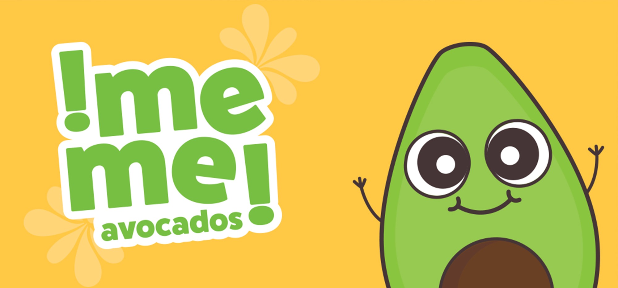 Me Me Avocados Logo Design and Character Design by Octane Advertising Design