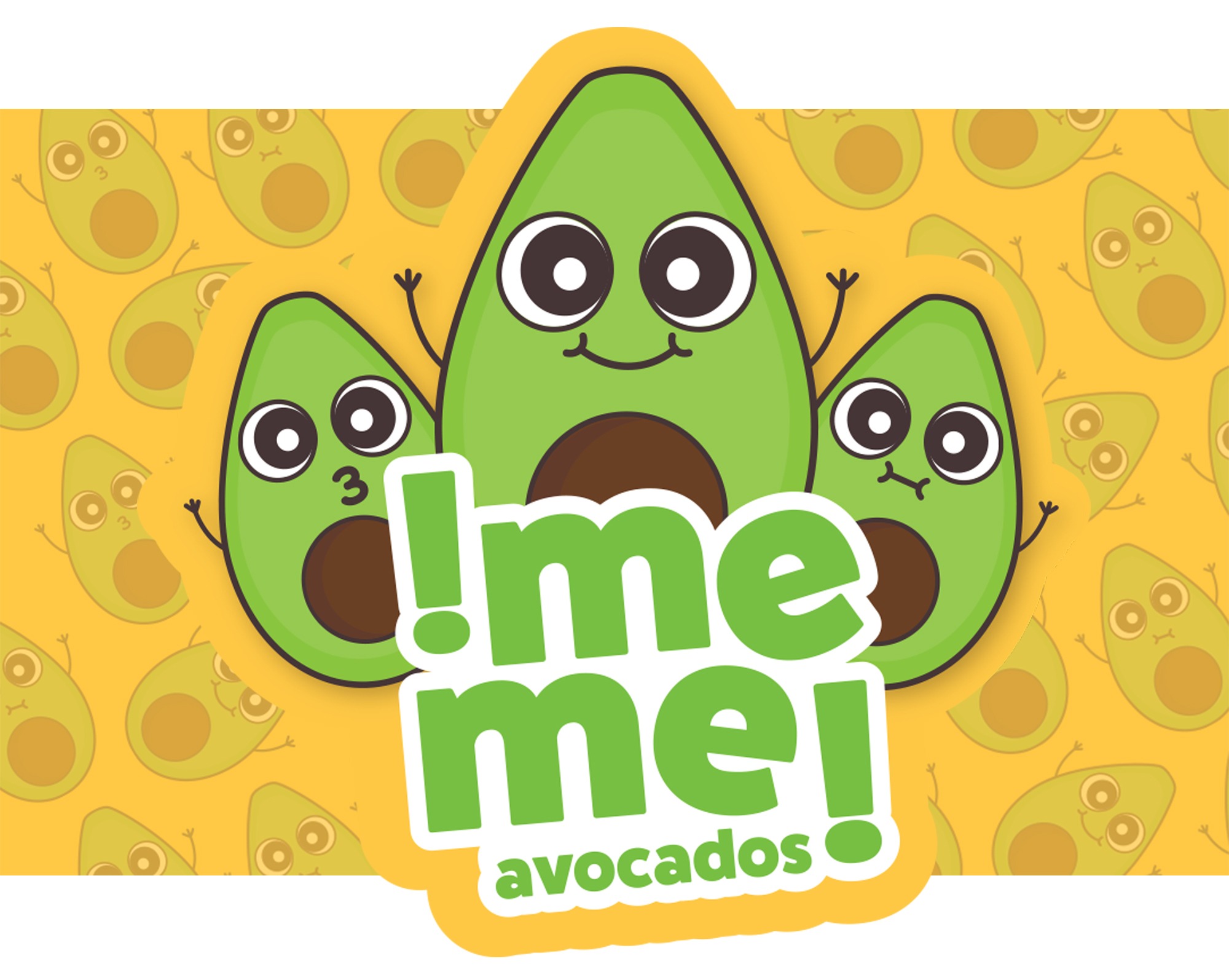 Me Me Avocados Logo Design and Character Design by Octane Advertising Design