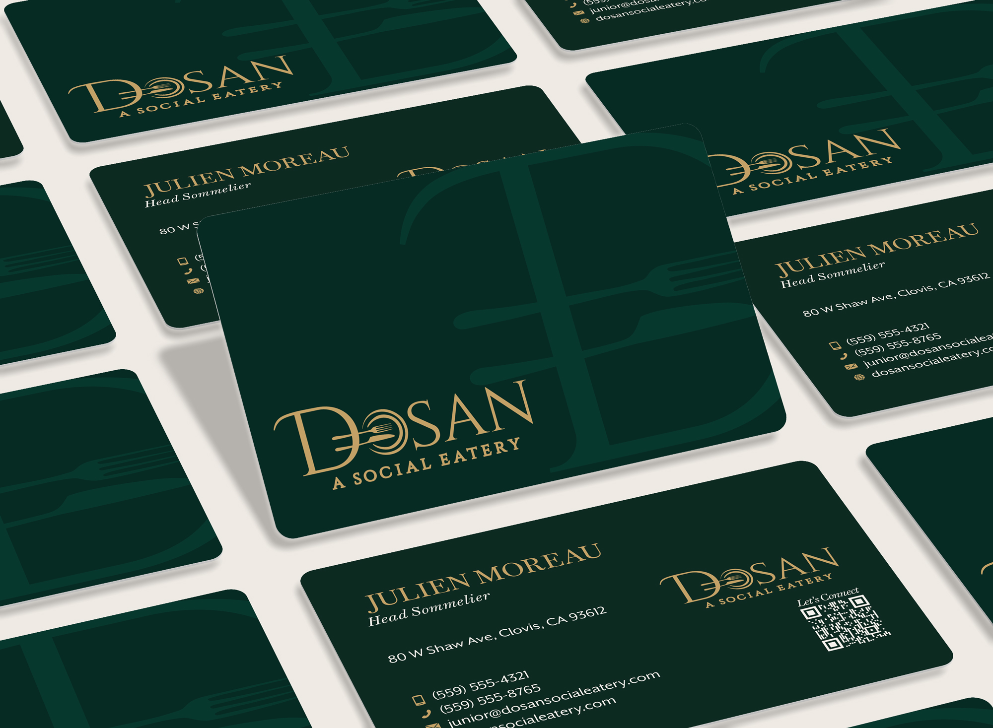 Dosan Branding Business Card design by Octane Advertising Design