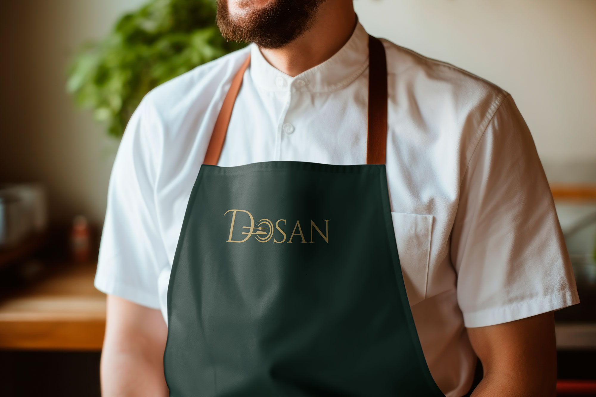 Dosan Branding Logo Apron Design by Octane Advertising Design