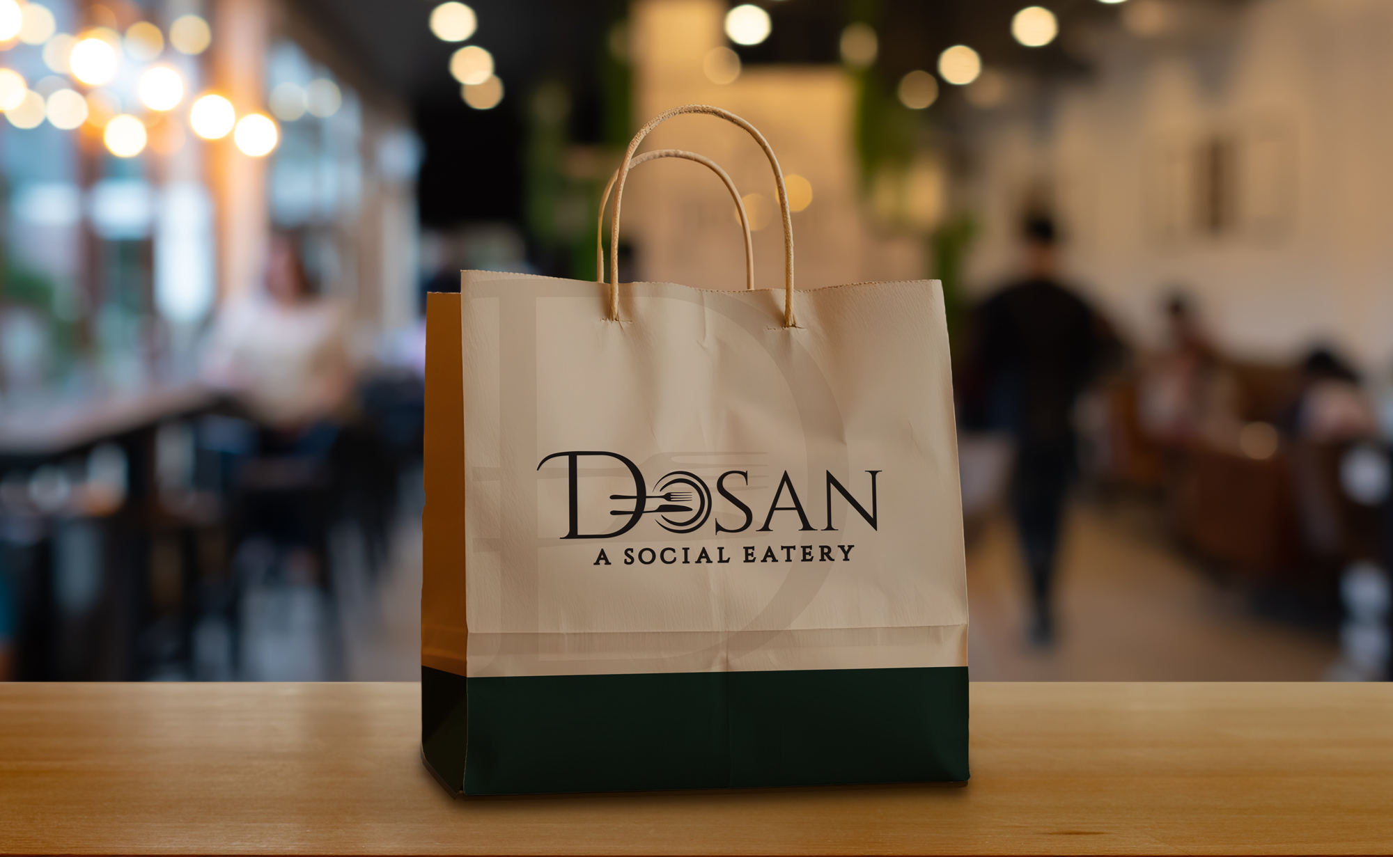 Dosan Logo Tent Card Design Branding by Octane Advertising Design