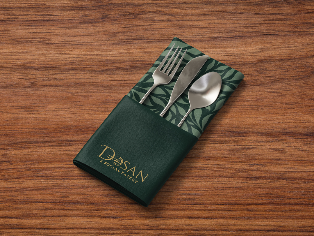 Dosan Branding Logo Napkin Design by Octane Advertising Design