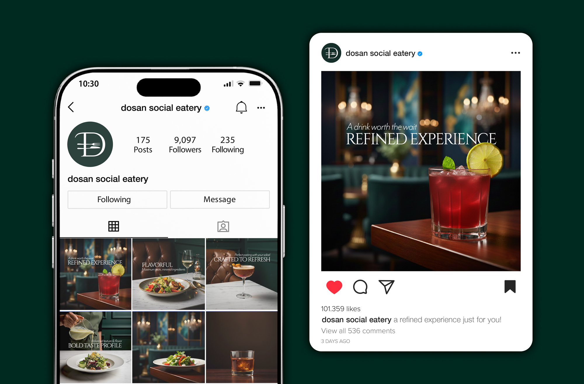 Dosan Social Media Instagram Social Posts by Octane Advertising Design