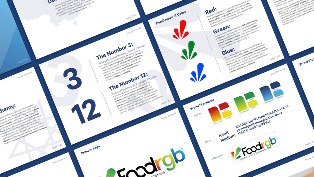 FoodRGB Branding Marketing Presentation by Octane Advertising Design