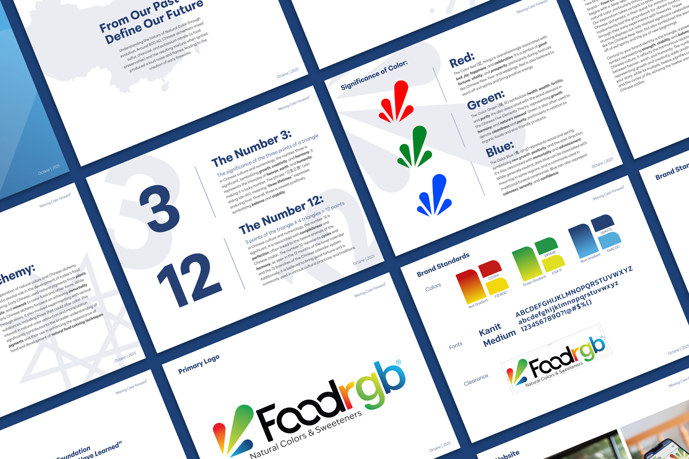 FoodRGB Branding Marketing Presentation by Octane Advertising Design