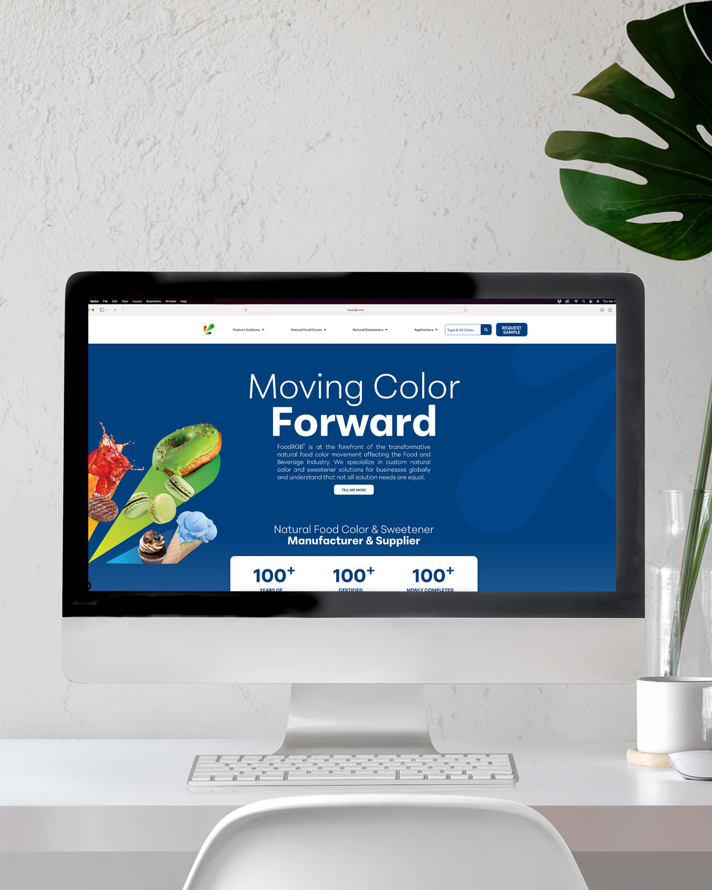 FoodRGB Branding Website design by Octane Advertising Design