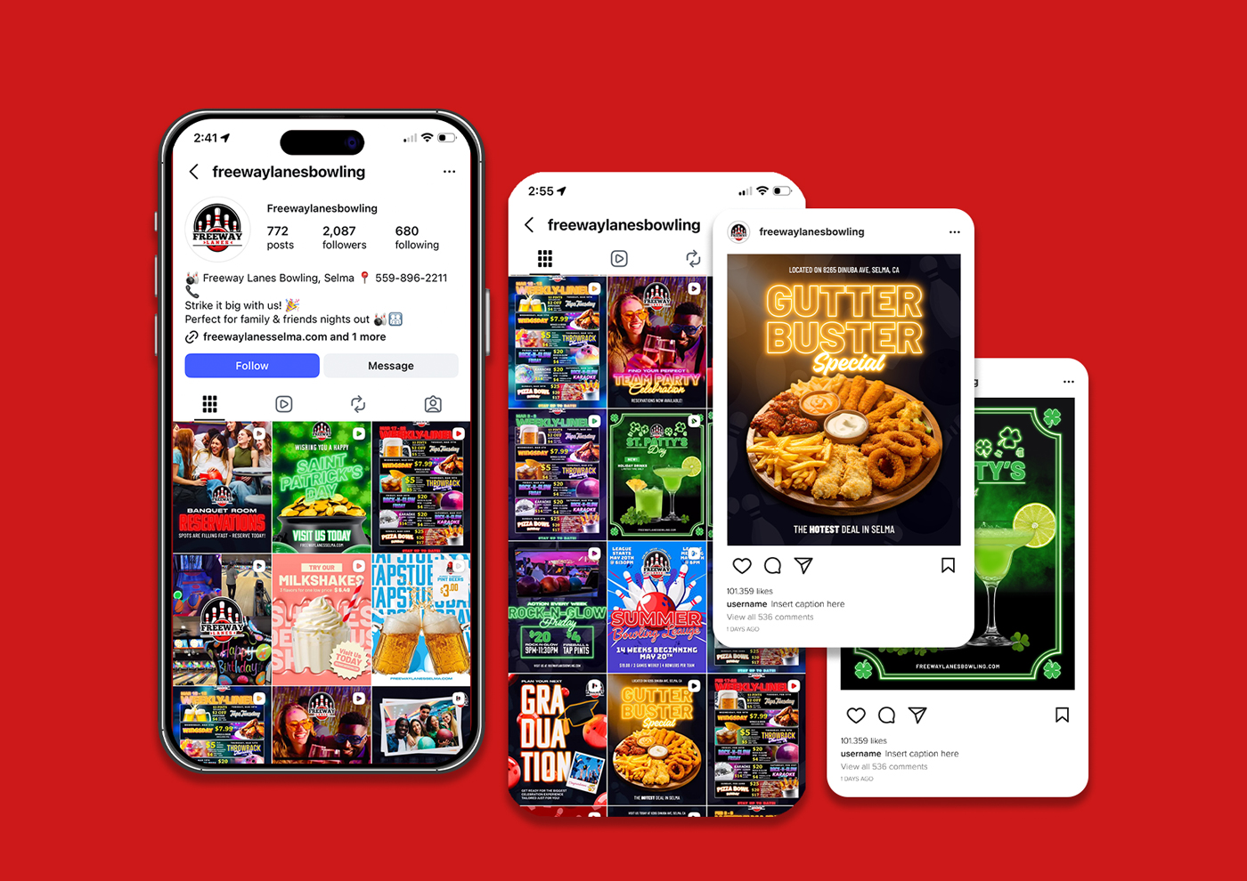 Freeway Lanes Social Media Design by Octane Advertising Design