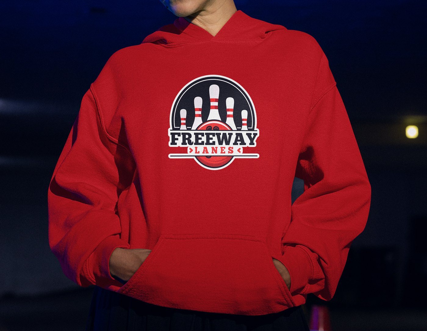 Freeway Lanes Apparel Hoodie Design by Octane Advertising Design