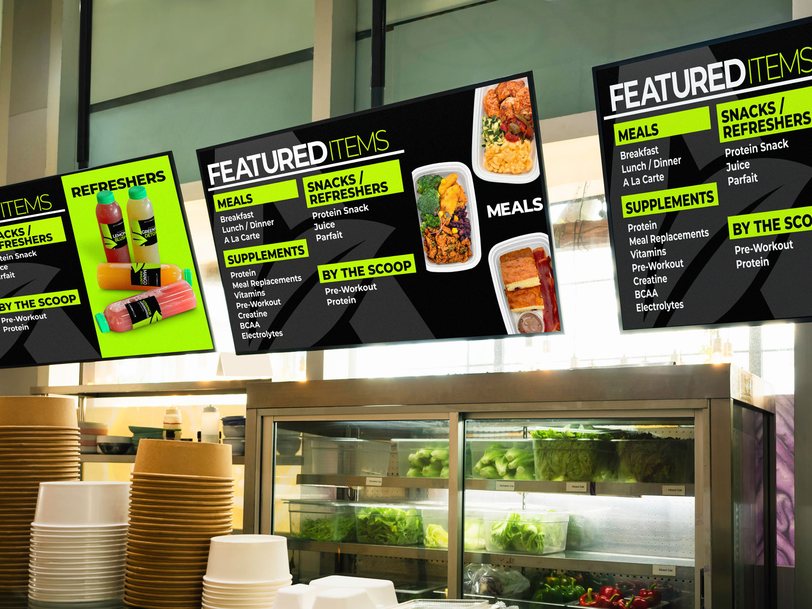 Octane Advertising & Design Activmeals TV menu Design